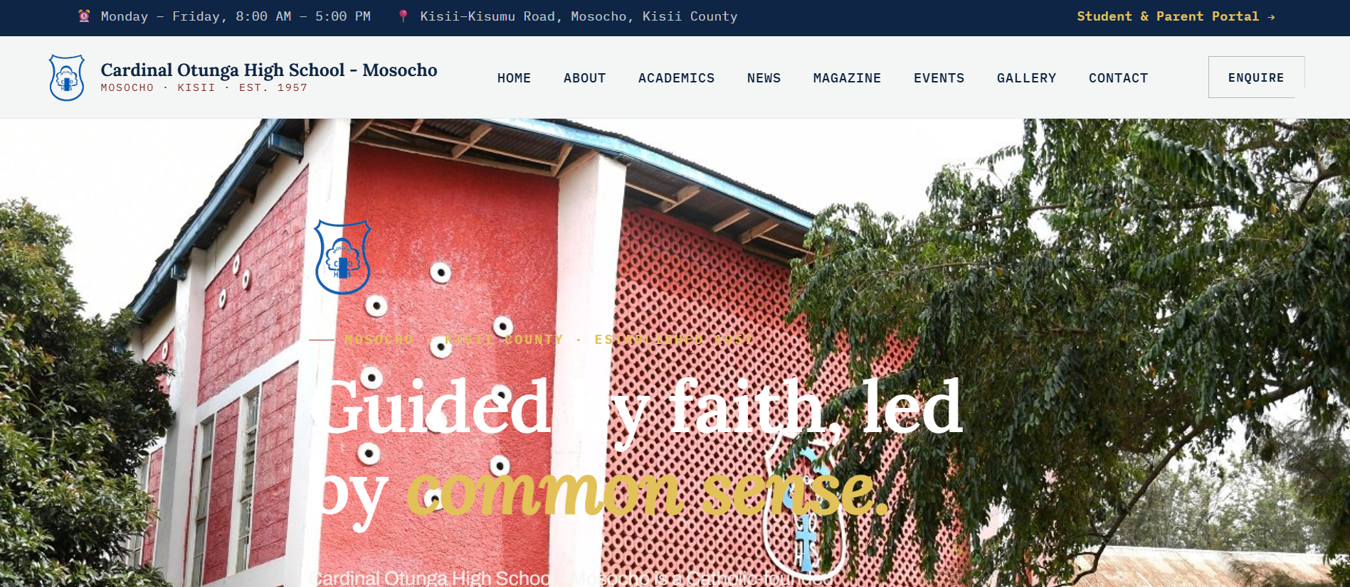 Welcome to the New COHS-Mosocho Website